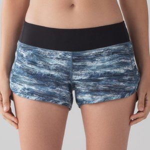 Lululemon Speed Short Aerial Drift Multi Black Size 6
